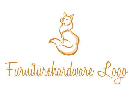 Persian cat pet logo