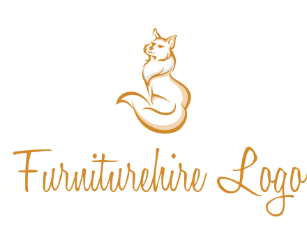 Persian cat pet logo