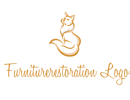 Persian cat pet logo