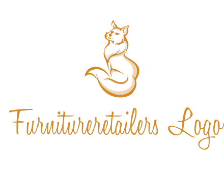 Persian cat pet logo