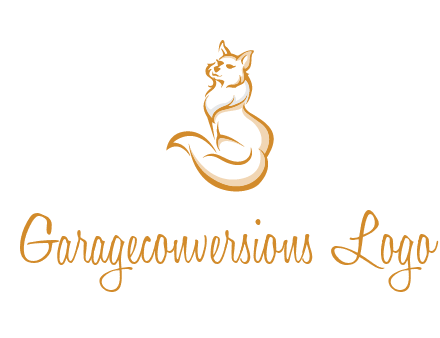 Persian cat pet logo