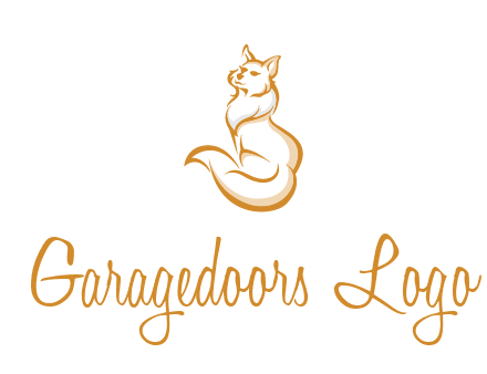 Persian cat pet logo