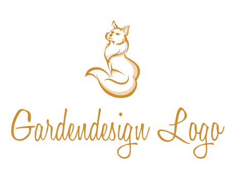 Persian cat pet logo