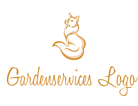 Persian cat pet logo