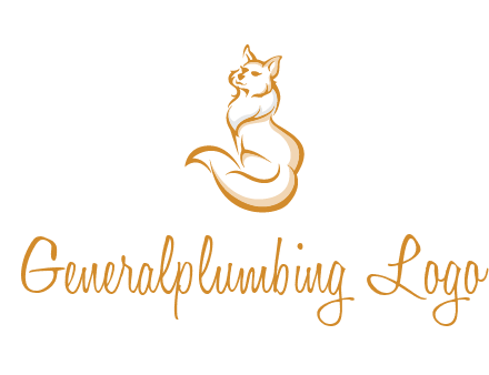 Persian cat pet logo