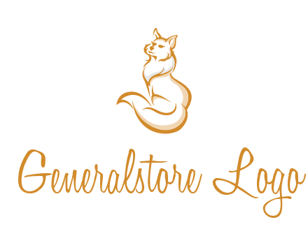 Persian cat pet logo