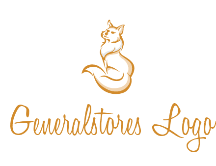 Persian cat pet logo