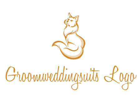 Persian cat pet logo