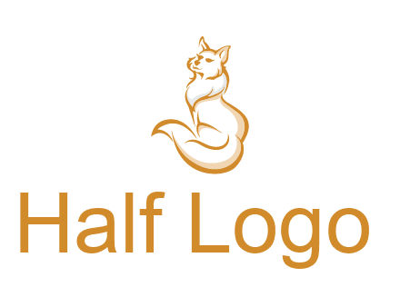 Persian cat pet logo
