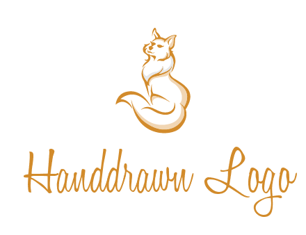 Persian cat pet logo