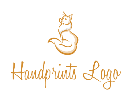 Persian cat pet logo