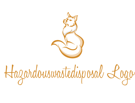 Persian cat pet logo