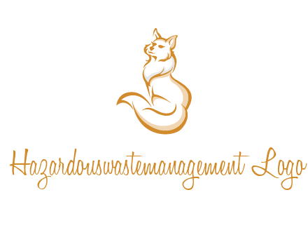 Persian cat pet logo