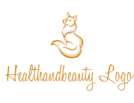 Persian cat pet logo