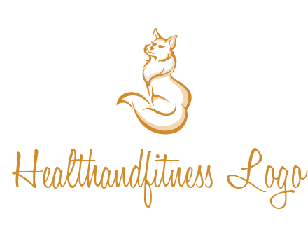 Persian cat pet logo