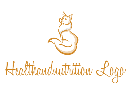 Persian cat pet logo
