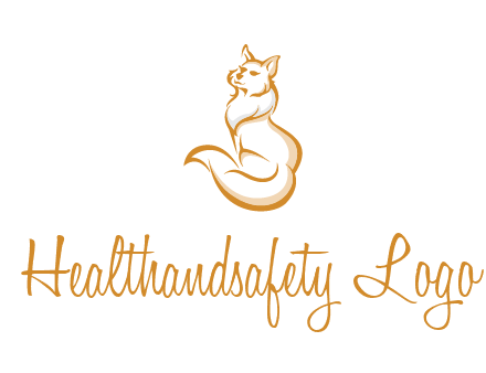 Persian cat pet logo