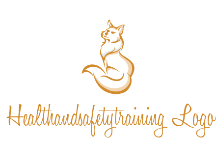 Persian cat pet logo