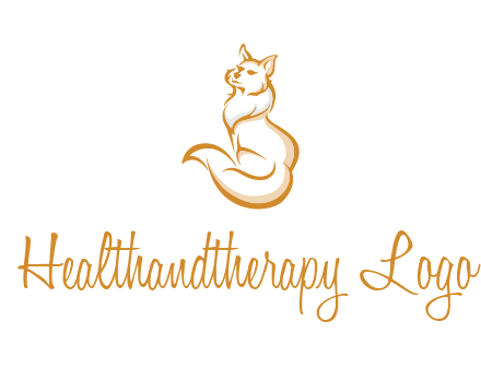 Persian cat pet logo
