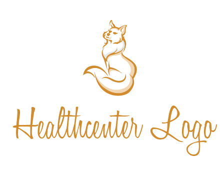 Persian cat pet logo