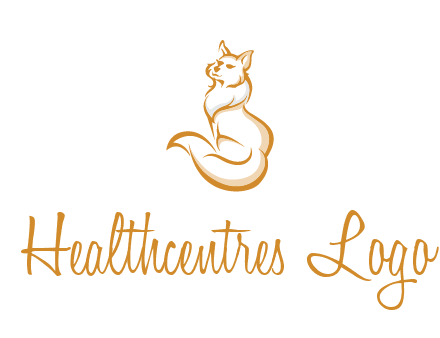 Persian cat pet logo