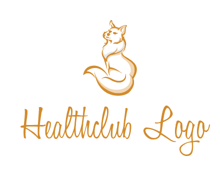 Persian cat pet logo