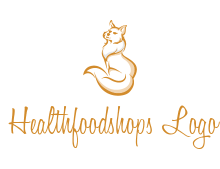 Persian cat pet logo