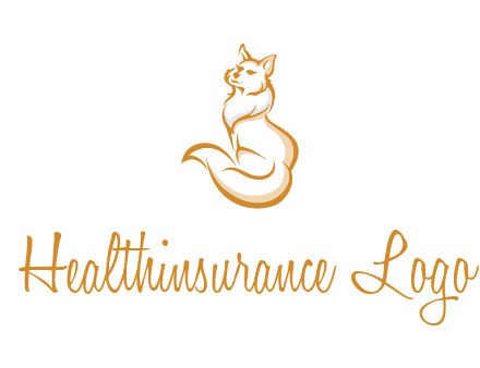 Persian cat pet logo
