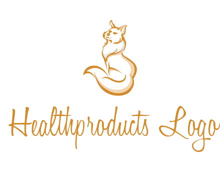 Persian cat pet logo