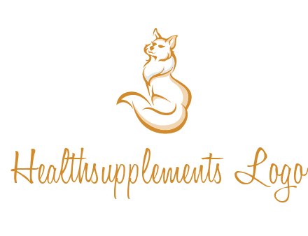 Persian cat pet logo