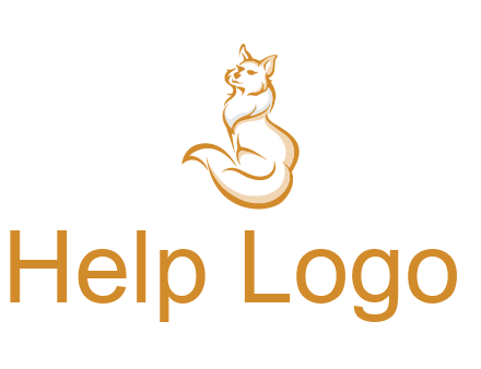 Persian cat pet logo