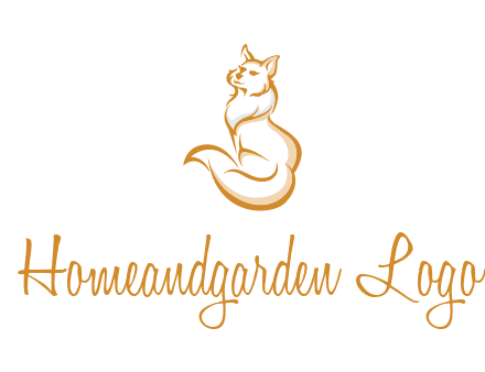 Persian cat pet logo