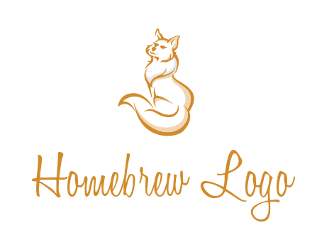 Persian cat pet logo