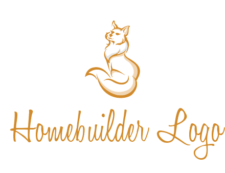 Persian cat pet logo