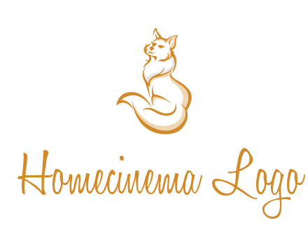 Persian cat pet logo