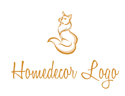 Persian cat pet logo