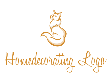 Persian cat pet logo
