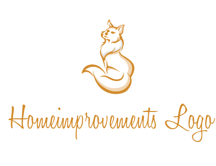 Persian cat pet logo