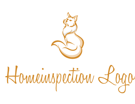 Persian cat pet logo