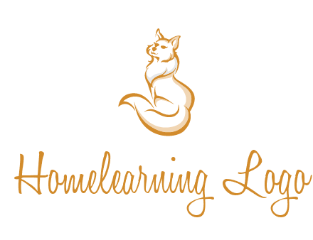 Persian cat pet logo
