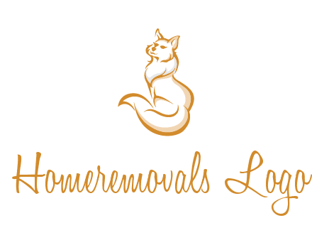 Persian cat pet logo