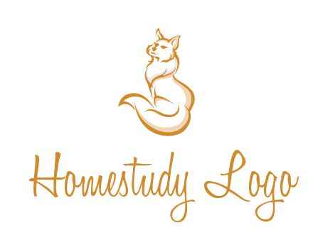 Persian cat pet logo