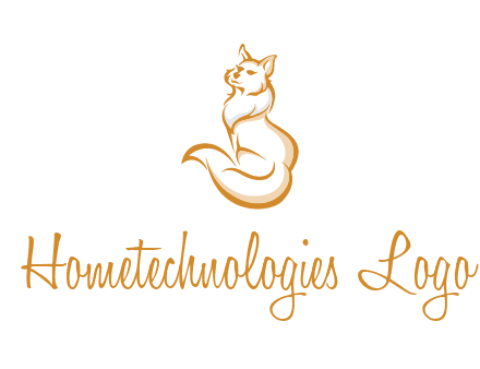 Persian cat pet logo