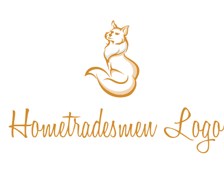 Persian cat pet logo