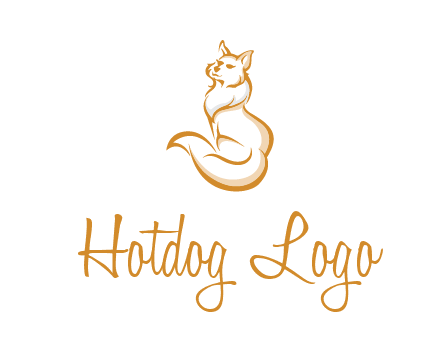 Persian cat pet logo