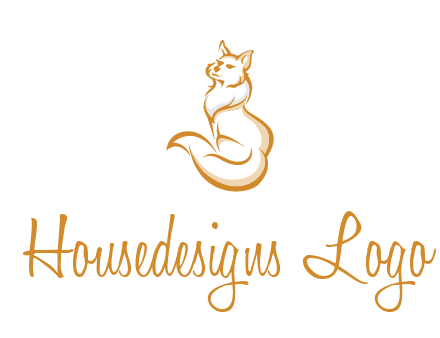 Persian cat pet logo
