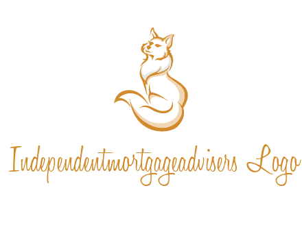 Persian cat pet logo