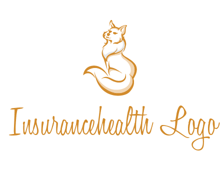 Persian cat pet logo