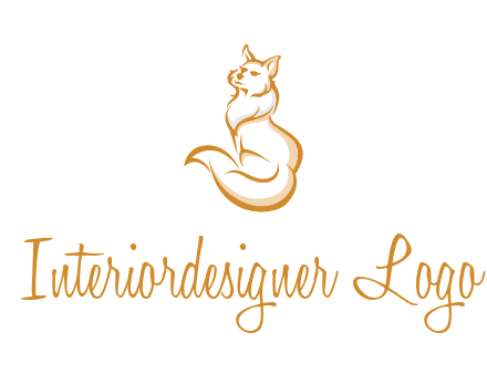 Persian cat pet logo