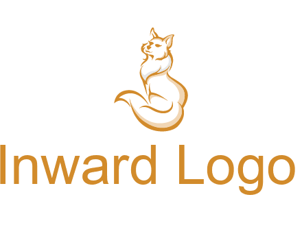 Persian cat pet logo